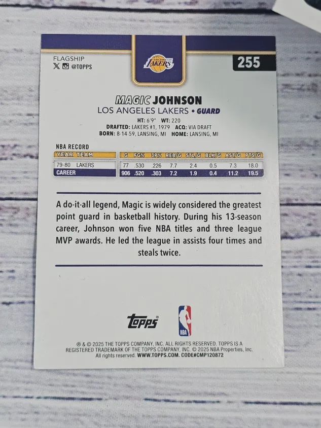 2025-26 Topps Magic Johnson #255 [Base] Base Set | My Card Post